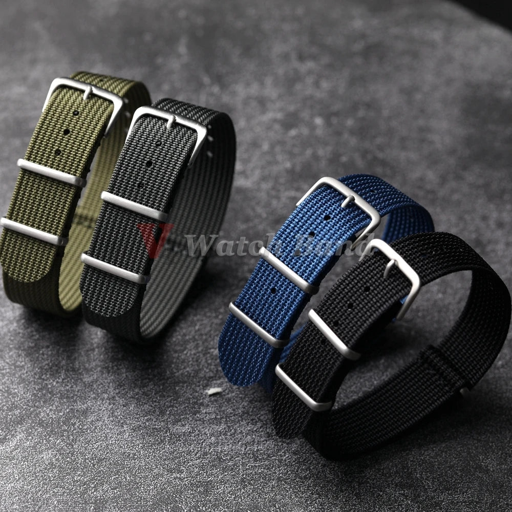 OnePlus Nylon Watch Band, Ribbed Fabric Strap, Pin Buckle, Unisex