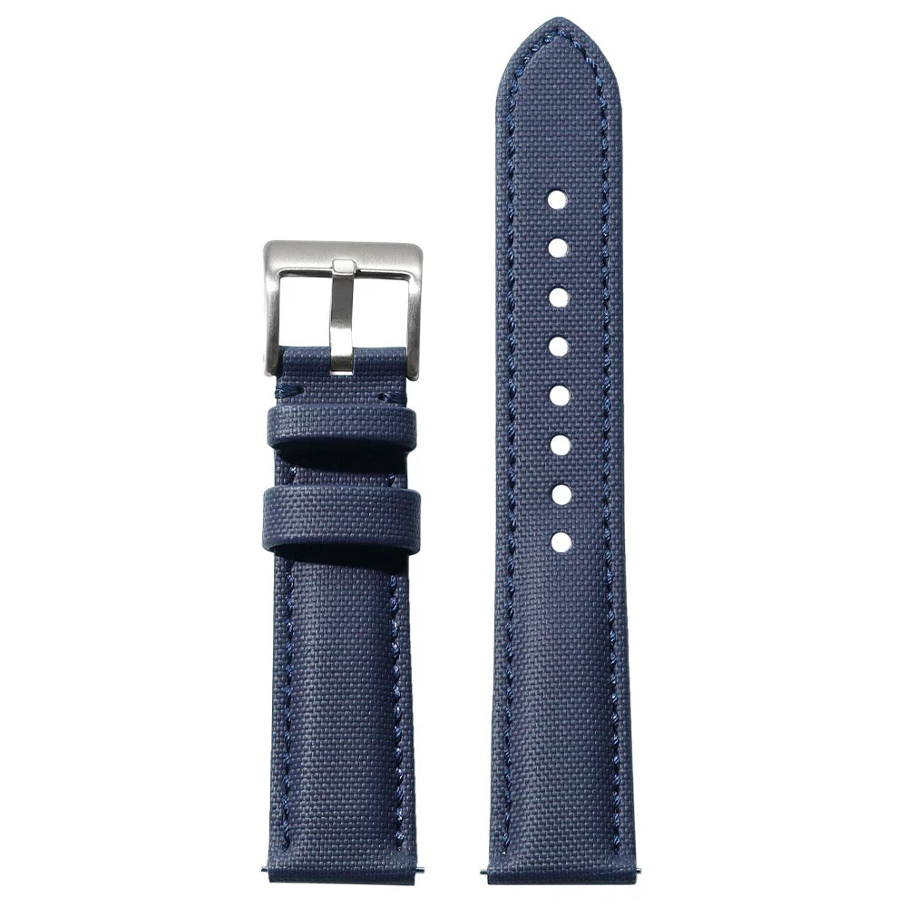 Polar Quick Release Watch Bands - Canvas Leather Strap, Unisex