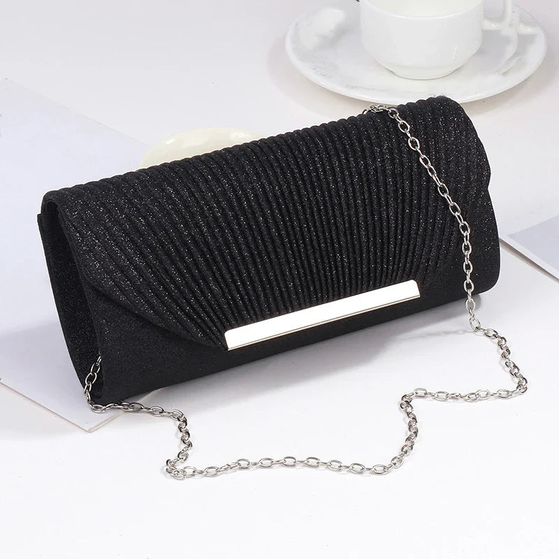 Pochette élégante et tendance | Sac de soirée à chaîne très tendance et sac à main de mariée ou de demoiselle d'honneur (prix d'usine)