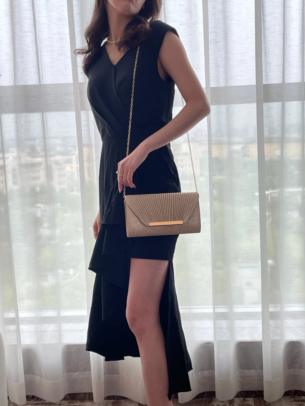 Pochette élégante et tendance | Sac de soirée à chaîne très tendance et sac à main de mariée ou de demoiselle d'honneur (prix d'usine)