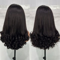 Perrque bouclée 12A Double Drawn Spring Egg | Dentelle HD 5x5 | Sans colle | Prête à porter | Densité 250 % | Cheveux vierges brésiliens