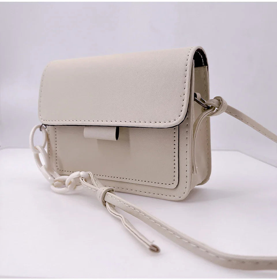 Sac à bandoulière pour femme de petite taille | Sac messager léger en cuir PU (Sac à main à rabat, Sac de voyage d'été pour femme)