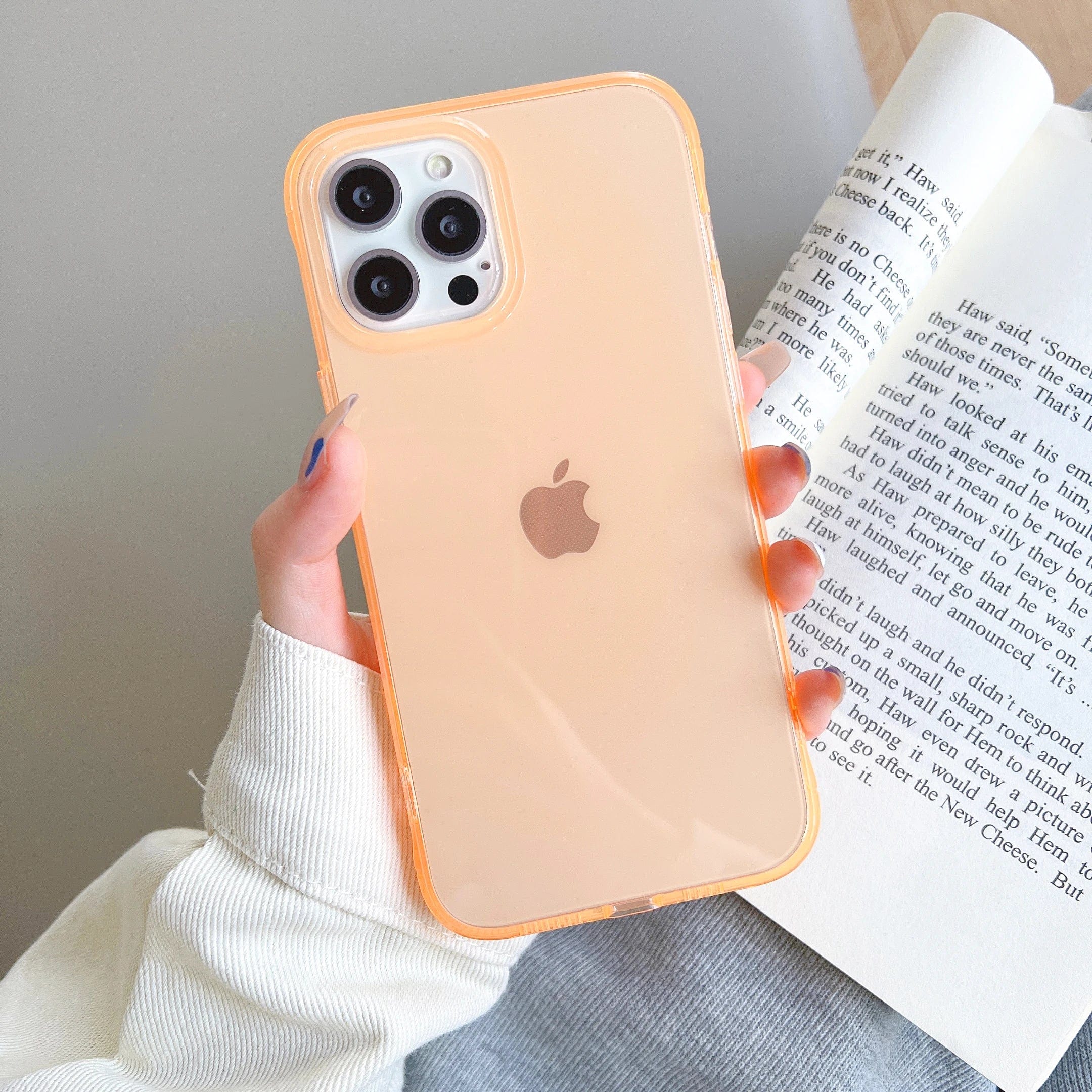 Coque iPhone Couleur Bonbon Transparente