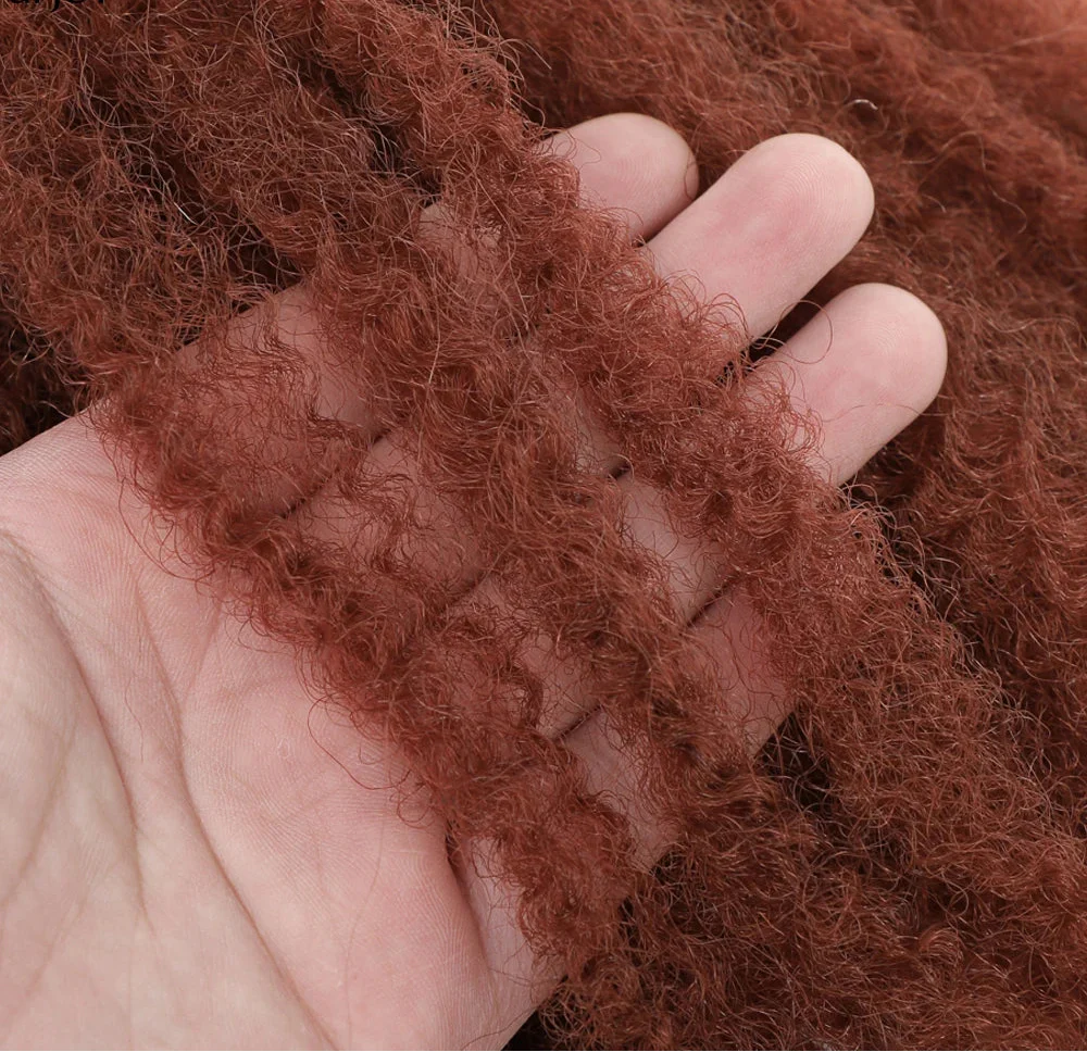Cheveux à tresser Marley Twist 18" | Tresses au crochet | Extensions de cheveux crépus Afro Twist | Couleurs Ombré | 30 mèches/paquet