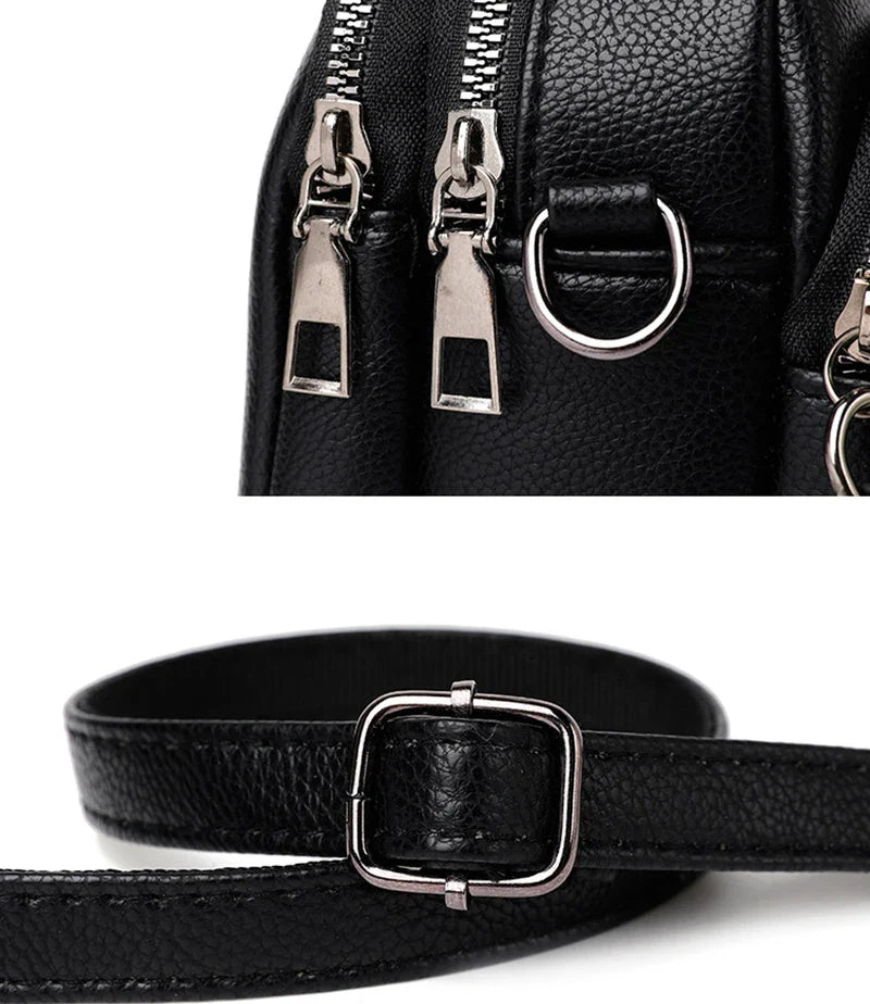 Sac bandoulière décontracté en cuir PU pour femme | Sac à main en coquillage (Petit sac messager à bandoulière de luxe pour femme)