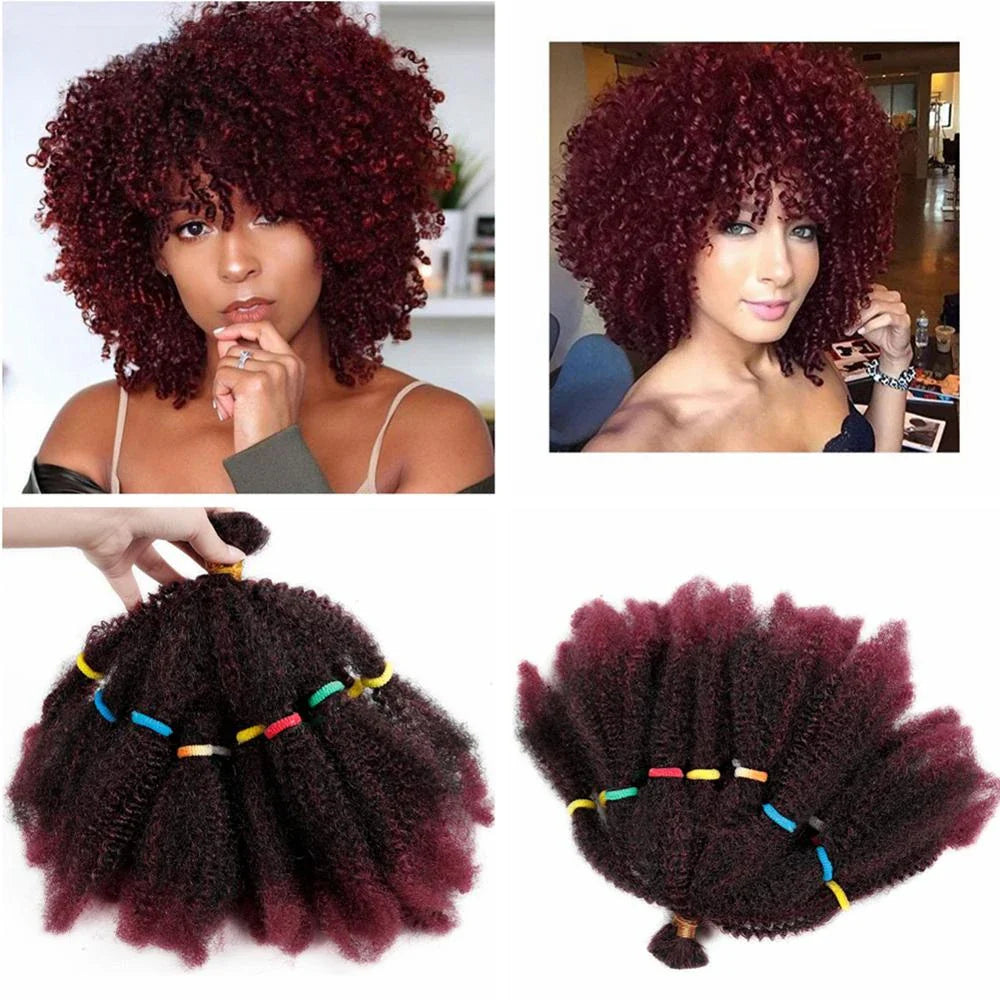 Cheveux synthétiques crépus givrés de 12 pouces pour tresses au crochet | Extensions de cheveux courts et bouclés