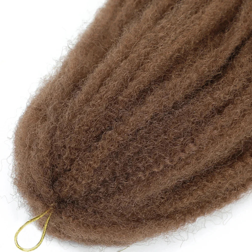 Cheveux à tresser Marley Twist 18" | Tresses au crochet | Extensions de cheveux crépus Afro Twist | Couleurs Ombré | 30 mèches/paquet