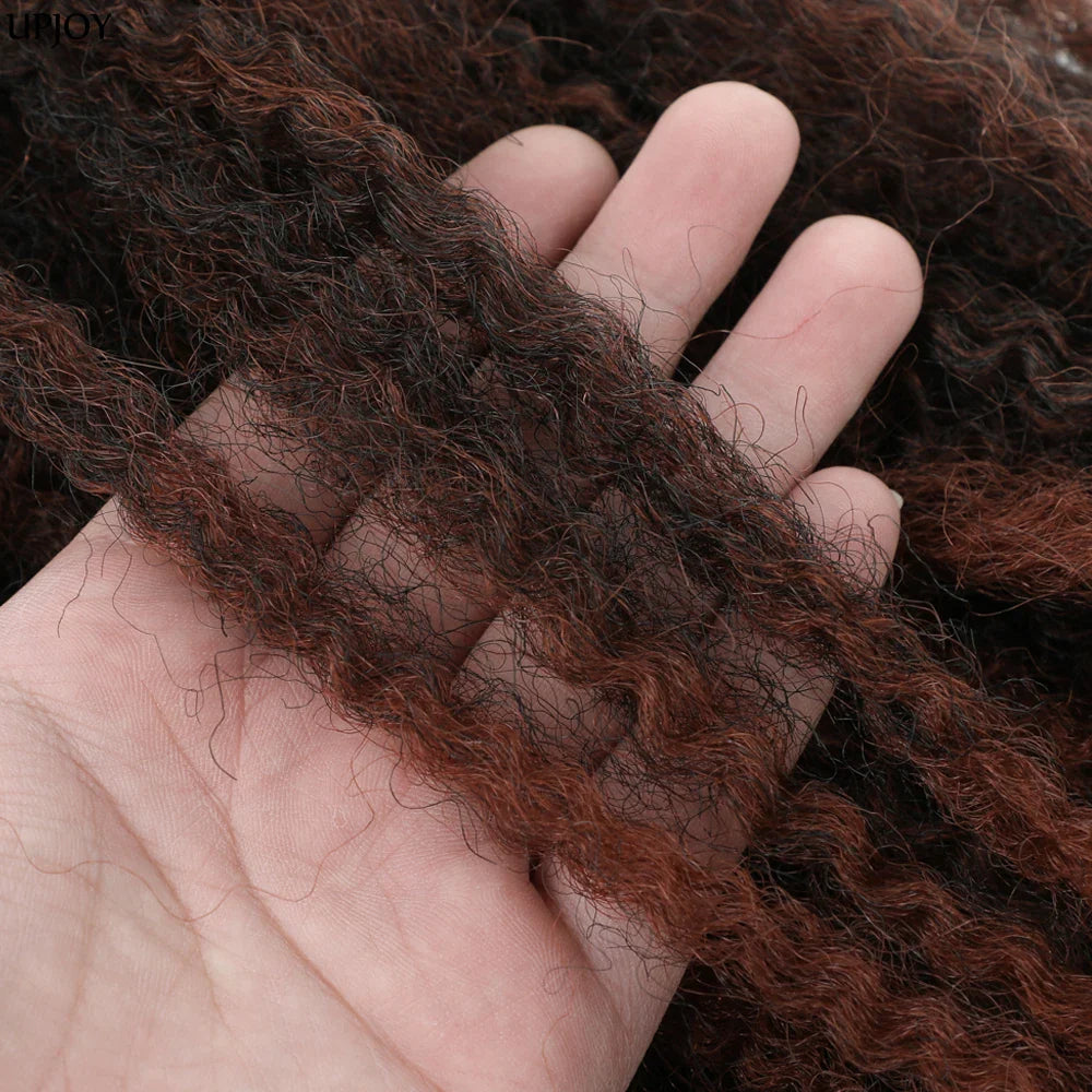 Cheveux à tresser Marley Twist 18" | Tresses au crochet | Extensions de cheveux crépus Afro Twist | Couleurs Ombré | 30 mèches/paquet