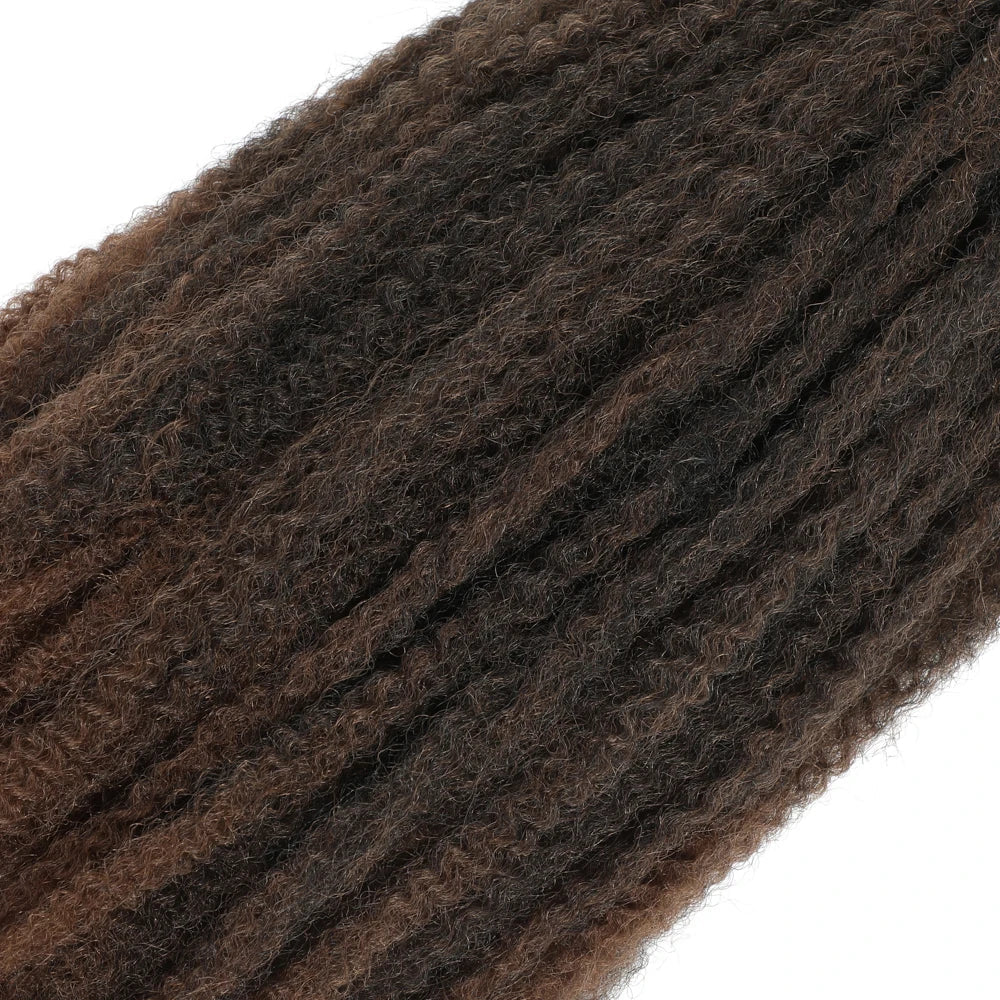 Cheveux à tresser Marley Twist 18" | Tresses au crochet | Extensions de cheveux crépus Afro Twist | Couleurs Ombré | 30 mèches/paquet