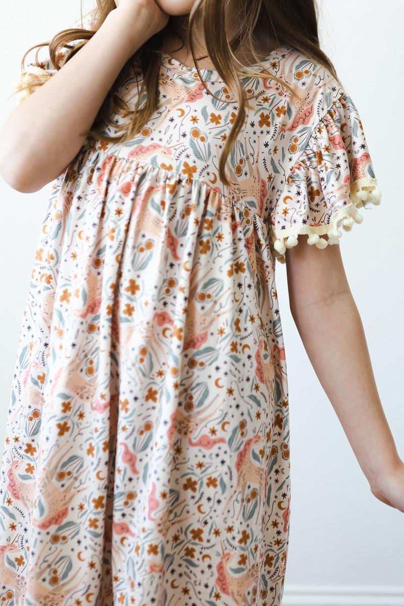 Robe Pompon Soirée Licorne