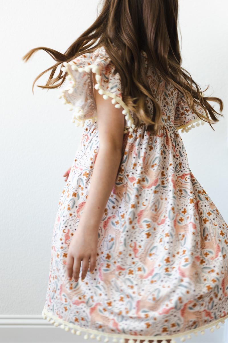 Robe Pompon Soirée Licorne