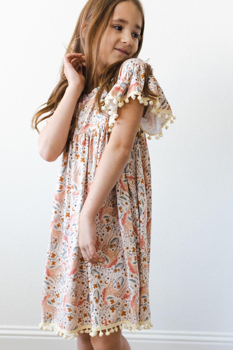Robe Pompon Soirée Licorne