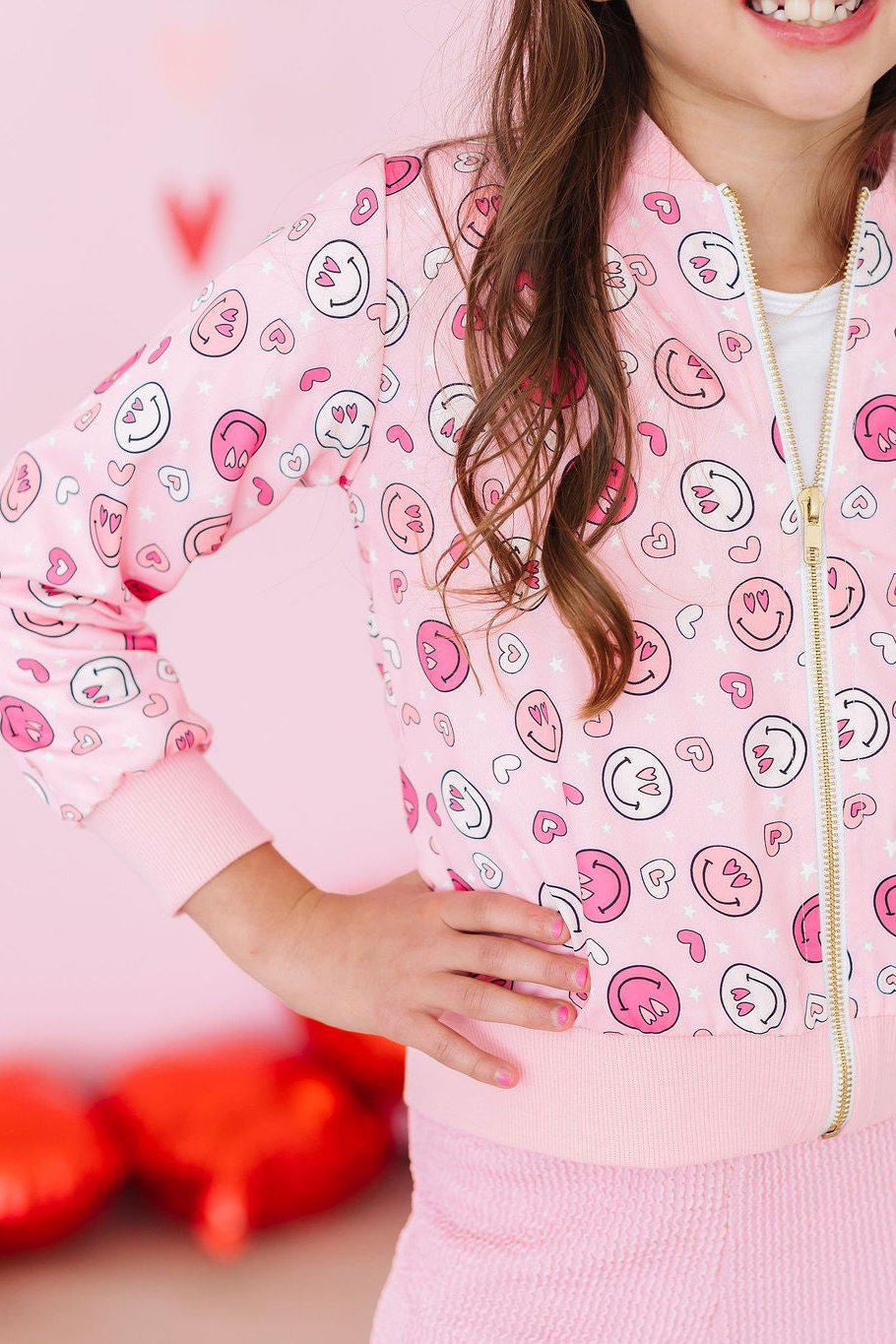 PROMOTION Blouson en satin You Make Me Happy