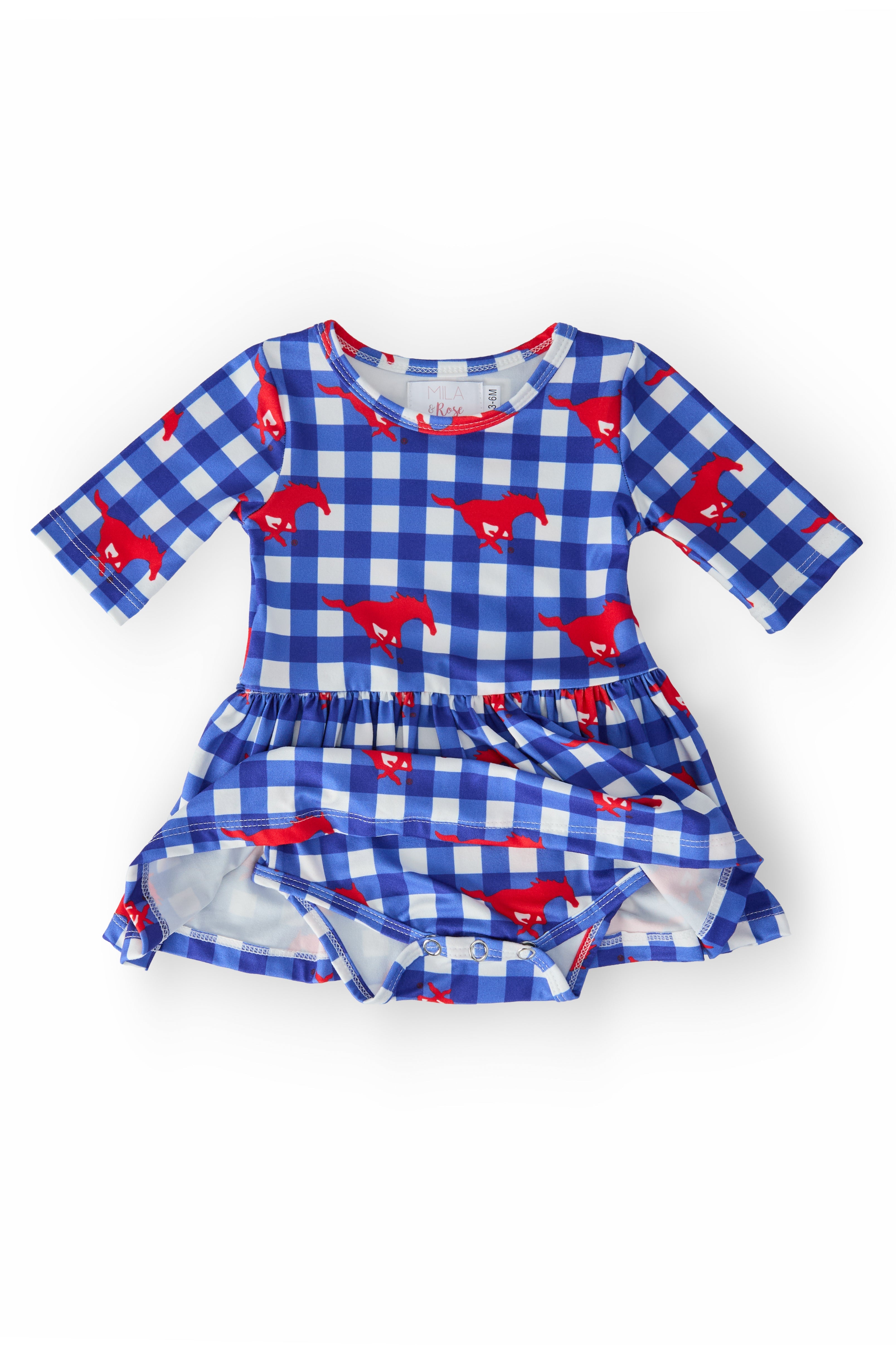 Justaucorps Plaid Mustang à manches 3/4 SMU