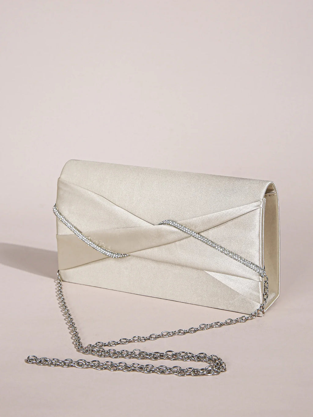 Pochette pour femmes et sac de soirée | Sacs à main ruchés en corde de cristal étincelante et pochette à paillettes pour jeunes femmes