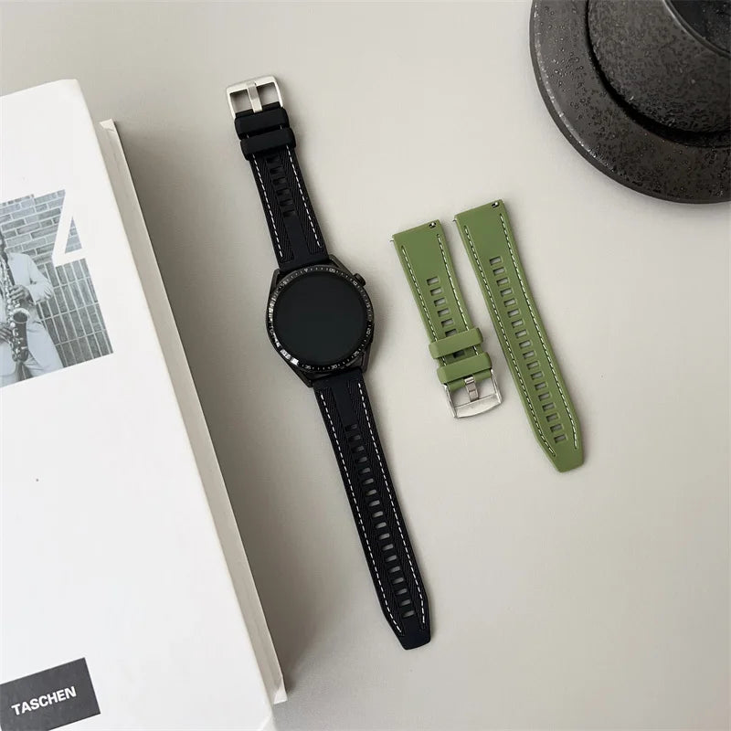 Motorola Moto Smartwatch Band - Breathable Silicone Nylon Quick Release Strap
