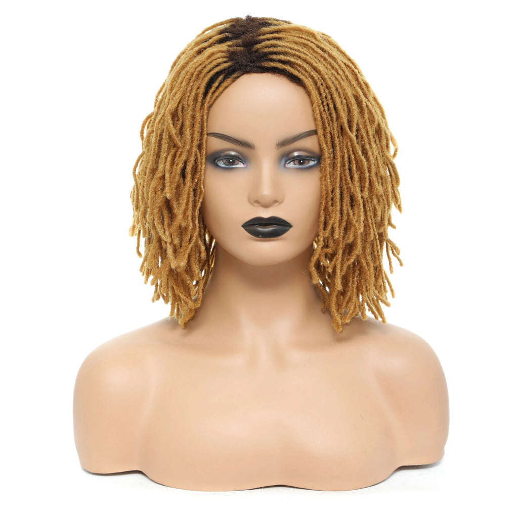 Perruque de dreadlocks ombrées de 25 cm | Sister Locs | Tresses au crochet Faux Locs | Cheveux synthétiques torsadés