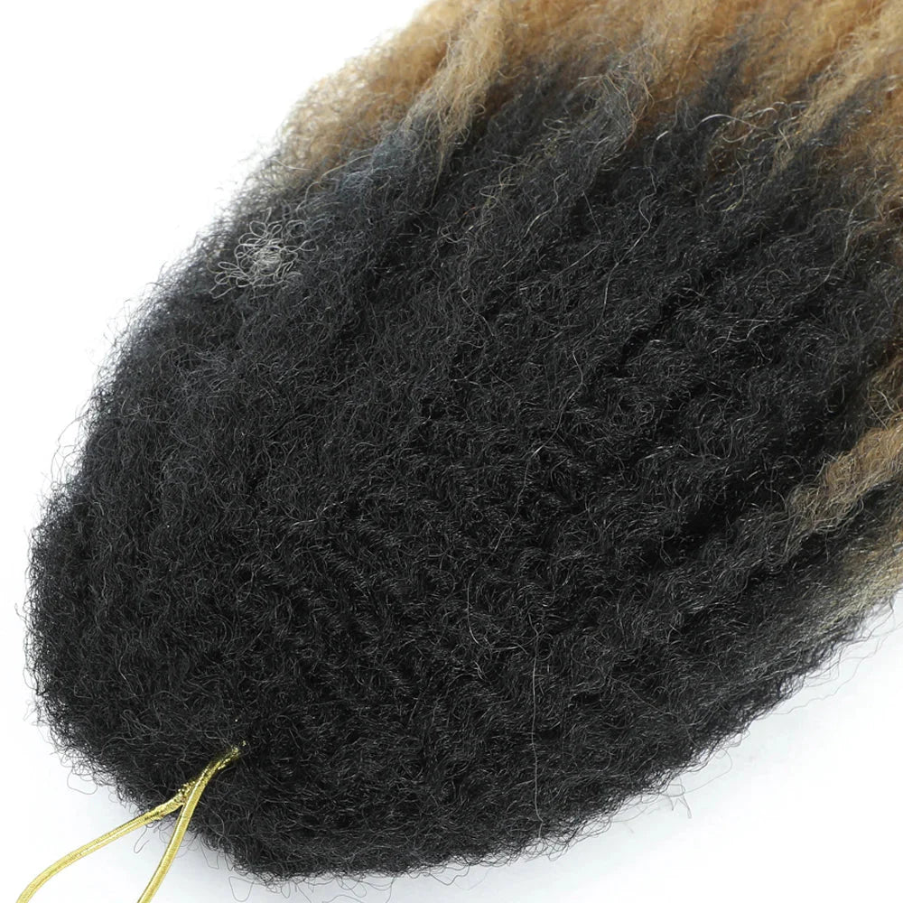 Cheveux à tresser Marley Twist 18" | Tresses au crochet | Extensions de cheveux crépus Afro Twist | Couleurs Ombré | 30 mèches/paquet
