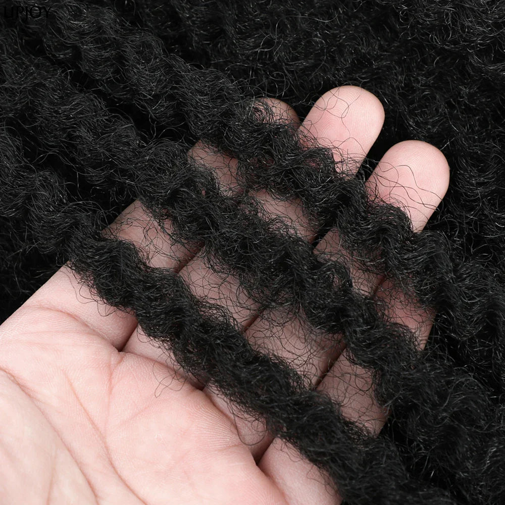 Cheveux à tresser Marley Twist 18" | Tresses au crochet | Extensions de cheveux crépus Afro Twist | Couleurs Ombré | 30 mèches/paquet