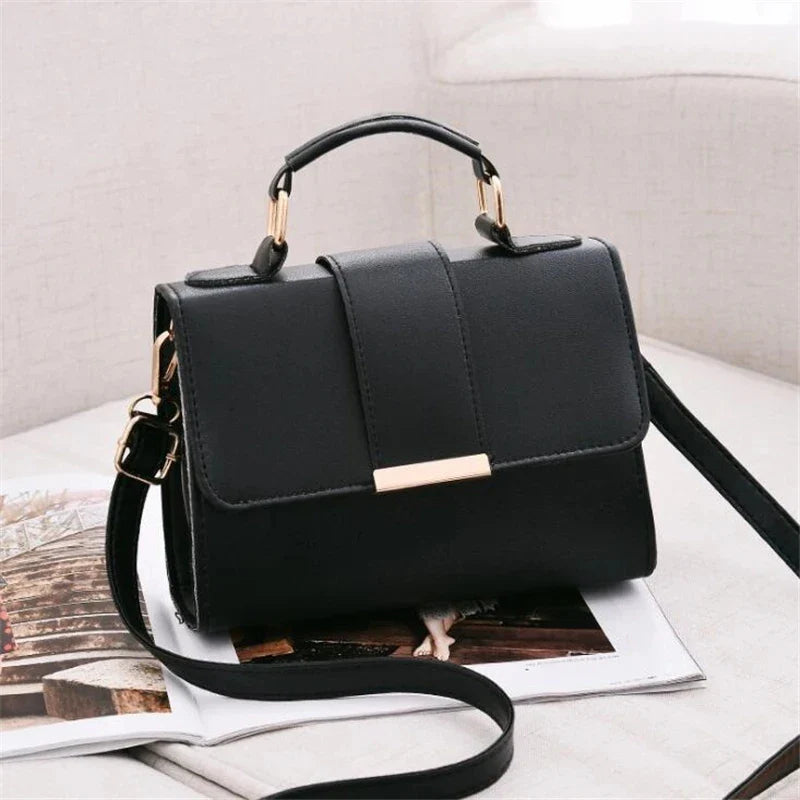 Women's Fashion PU Leather Shoulder Bag | Small Flap Crossbody Handbags & Top Handle Messenger Bags (High-Quality Luxury Ladies Hand Bag)
