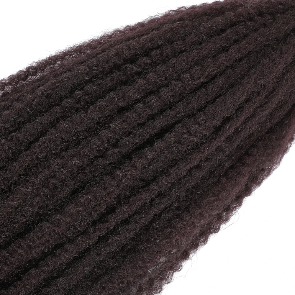 Cheveux à tresser Marley Twist 18" | Tresses au crochet | Extensions de cheveux crépus Afro Twist | Couleurs Ombré | 30 mèches/paquet