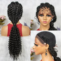 Braided Ponytail Wig | Kinky Curly Lace Front with Baby Hair