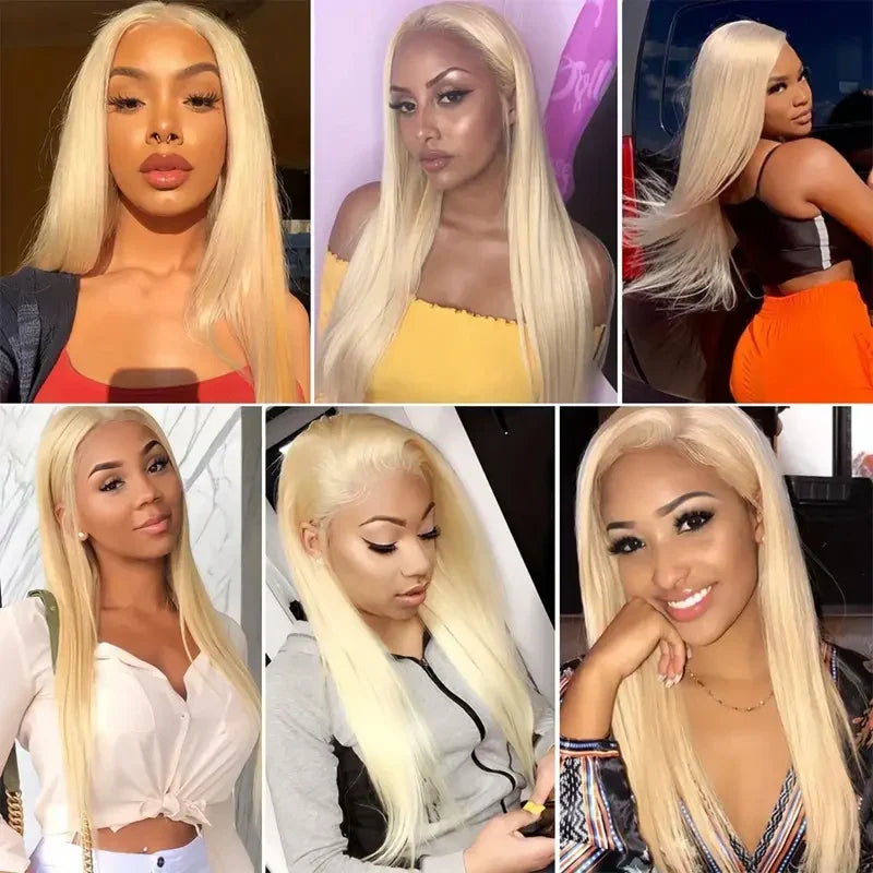 Mèche de cheveux humains 613 | Sans trame | Cheveux brésiliens Remy | Blond miel | Pour tressage et extensions