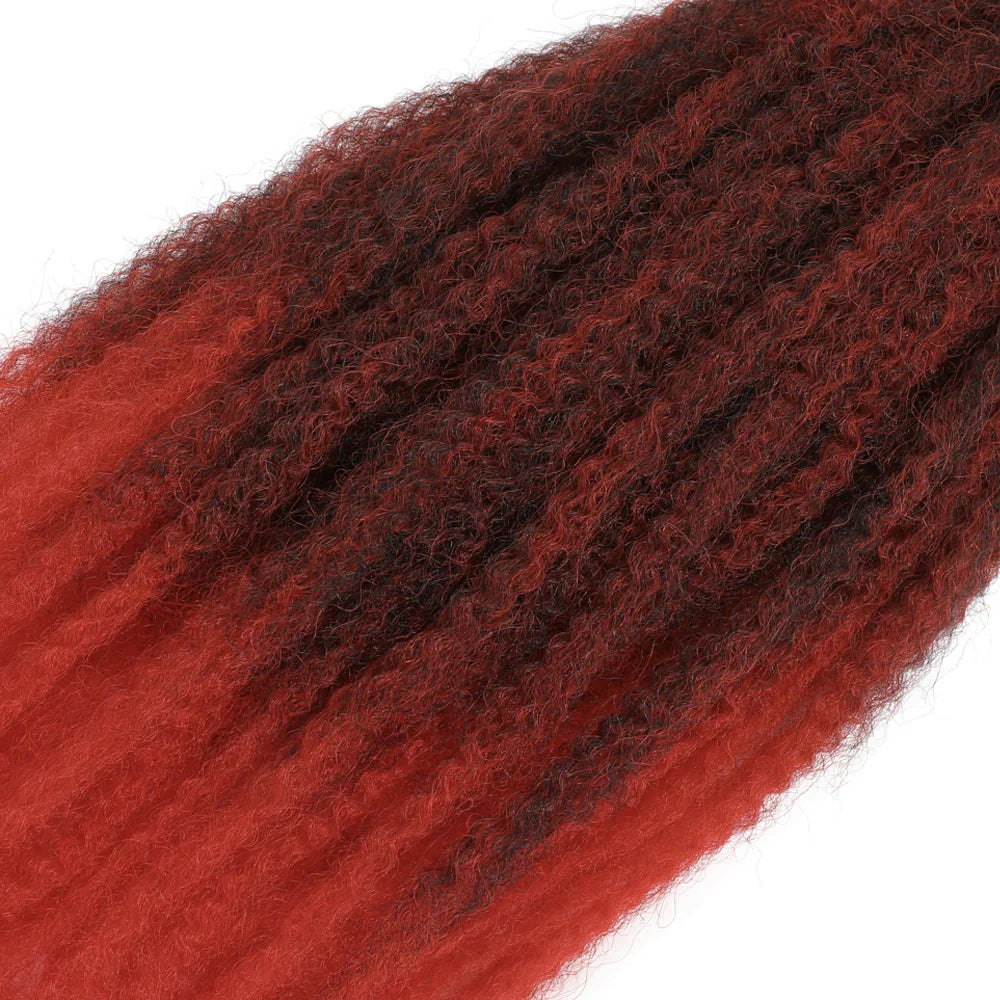 Cheveux à tresser Marley Twist 18" | Tresses au crochet | Extensions de cheveux crépus Afro Twist | Couleurs Ombré | 30 mèches/paquet