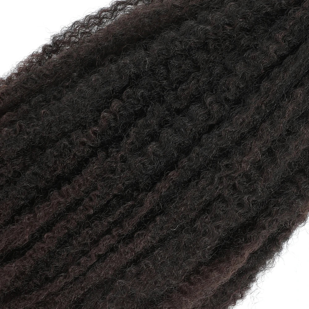 Cheveux à tresser Marley Twist 18" | Tresses au crochet | Extensions de cheveux crépus Afro Twist | Couleurs Ombré | 30 mèches/paquet