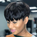 Perruque Lace Front Kinky Straight 13x4 | Sans colle | Cheveux Vierges Brésiliens | Pré-épilée avec Baby Hair