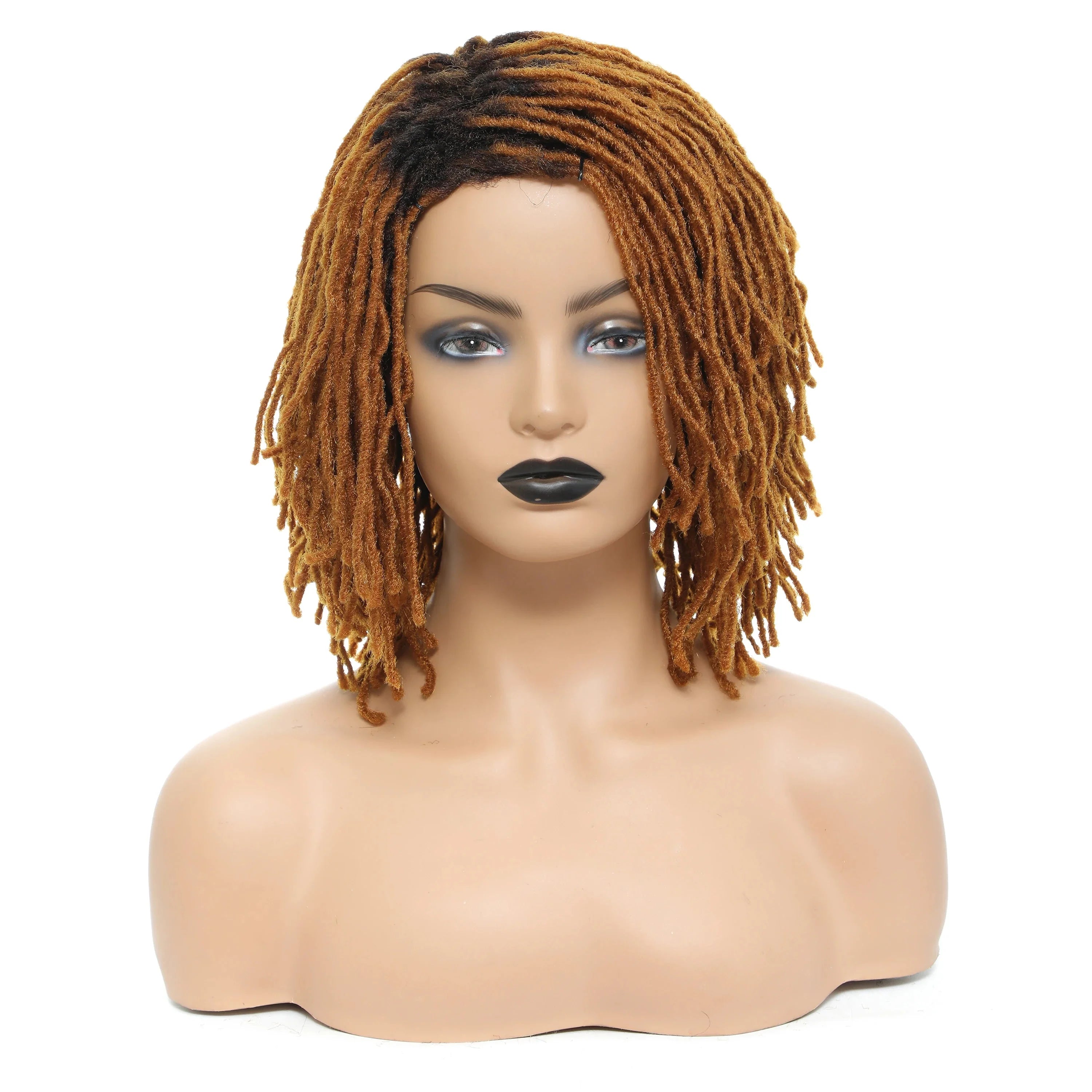 Perruque de dreadlocks ombrées de 25 cm | Sister Locs | Tresses au crochet Faux Locs | Cheveux synthétiques torsadés