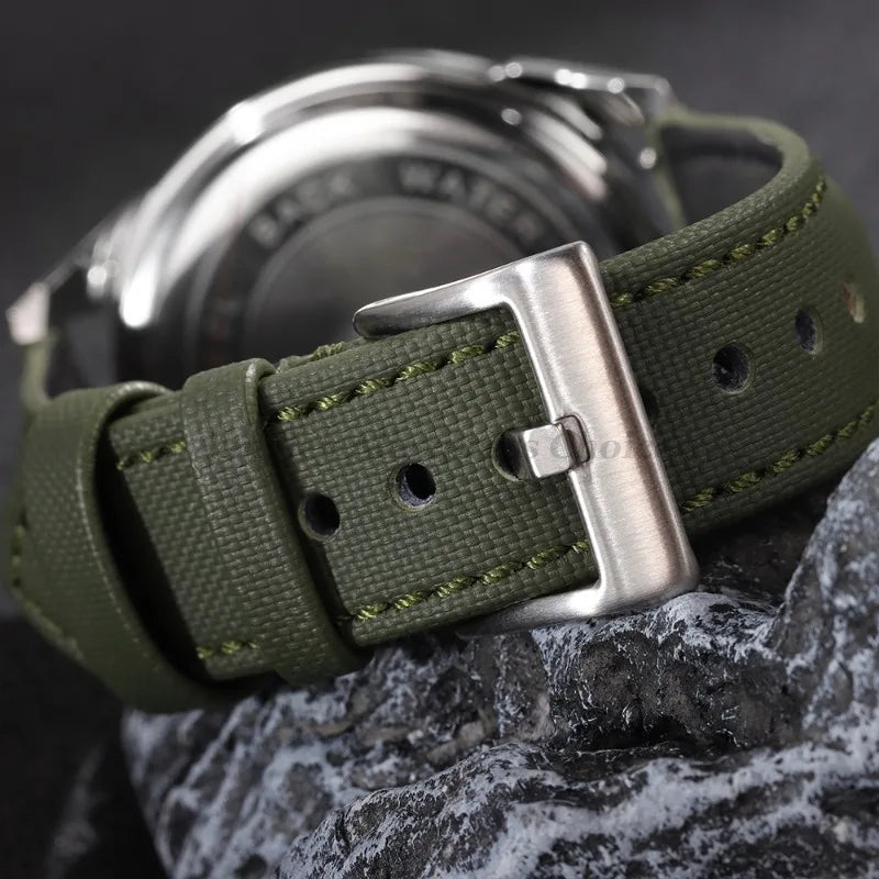 Polar Quick Release Watch Bands - Canvas Leather Strap, Unisex