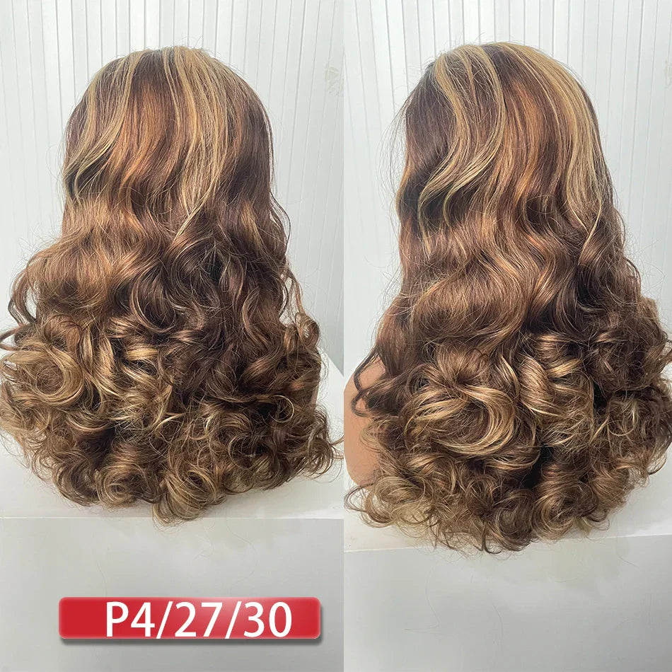 100 % Cheveux Humains | Mèches | Ombré | Double Tissé | Brésilien | Remy | Ondulations Serrées | Full Fumi | Tissage Ondulé | Perruques en Dentelle Cheveux Ondulés