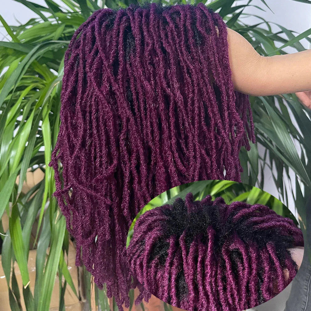 Perruque de dreadlocks ombrées de 25 cm | Sister Locs | Tresses au crochet Faux Locs | Cheveux synthétiques torsadés