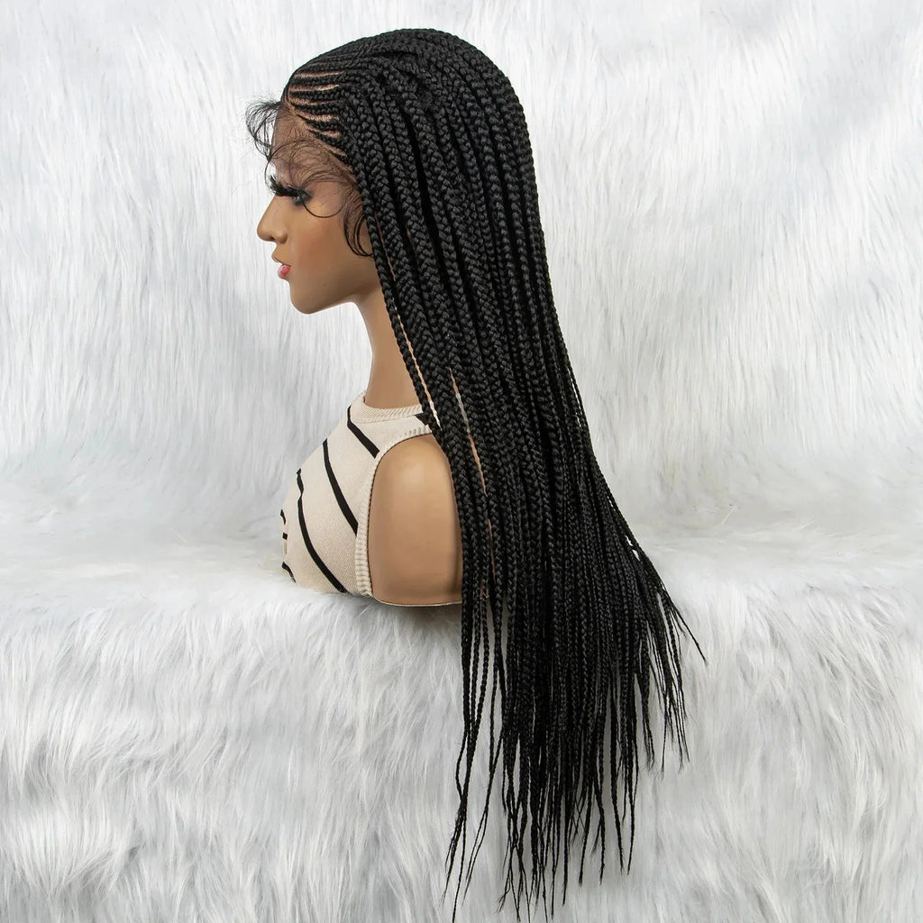 Lace Front Braided Wig | Baby Hair | Kanekalon Synthetic | Black Women