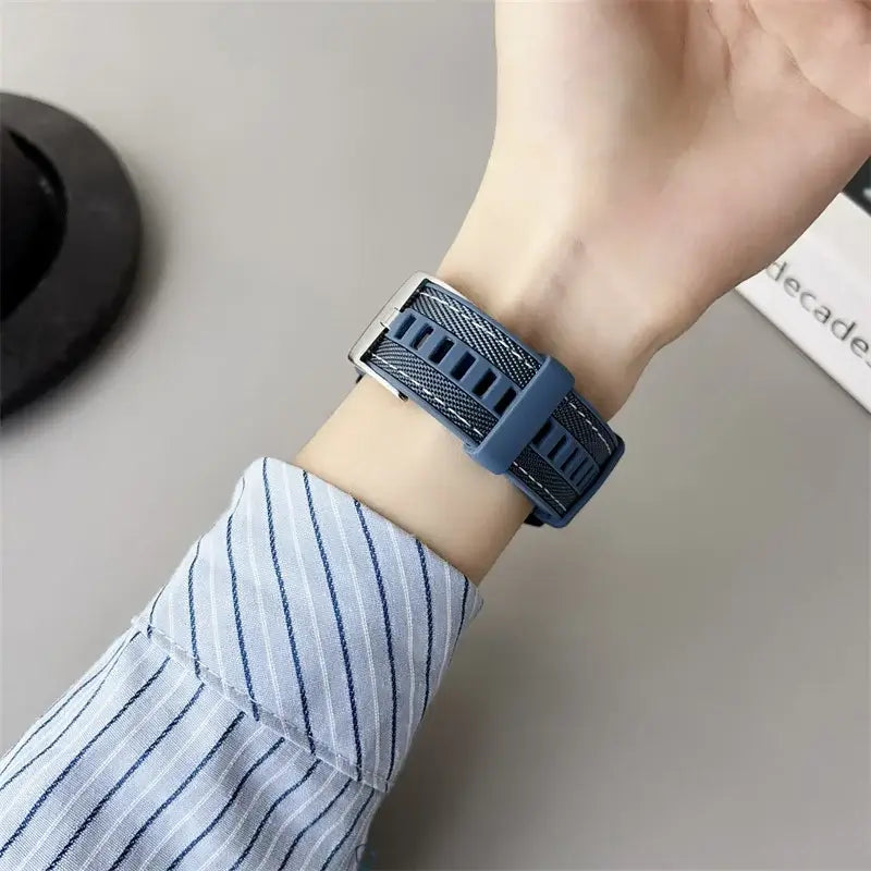 Amazfit Bands Silicone Nylon Strap for Smartwatch - Breathable Comfort