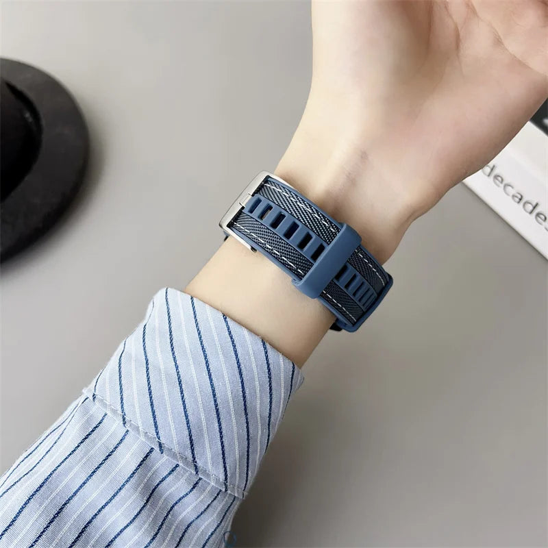 Motorola Moto Smartwatch Band - Breathable Silicone Nylon Quick Release Strap