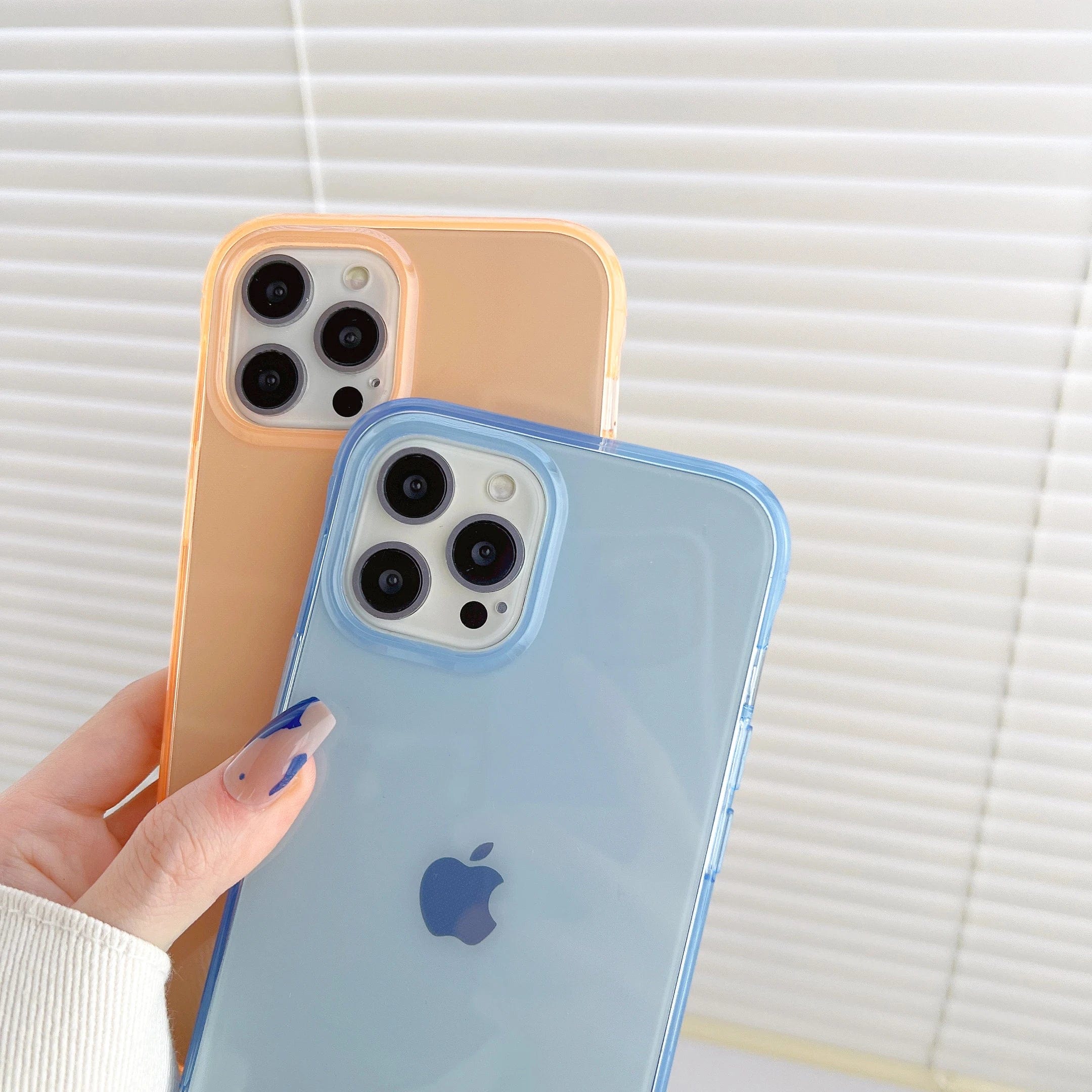 Coque iPhone Couleur Bonbon Transparente