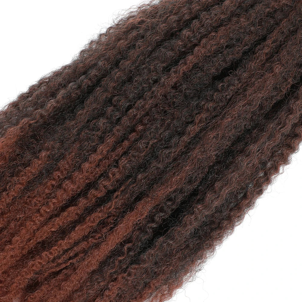 Cheveux à tresser Marley Twist 18" | Tresses au crochet | Extensions de cheveux crépus Afro Twist | Couleurs Ombré | 30 mèches/paquet