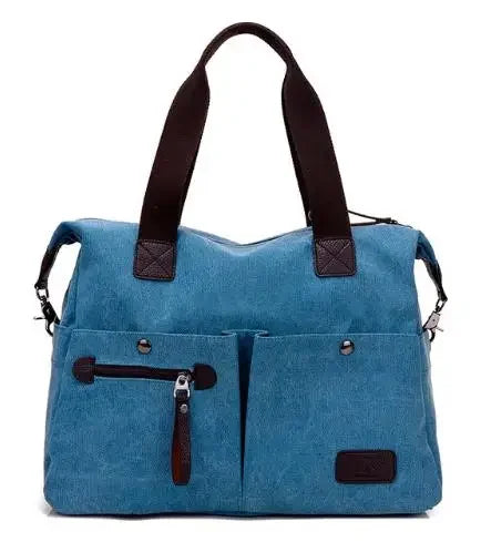 Nouveauté Sac bandoulière vintage en toile pour femme | Grand cabas décontracté et sac à bandoulière pour femme (Sac de voyage)