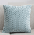 Plush Velour Pillow Case 16.5x16.5 Soft Decorative Cushion Cover Hypoallergenic