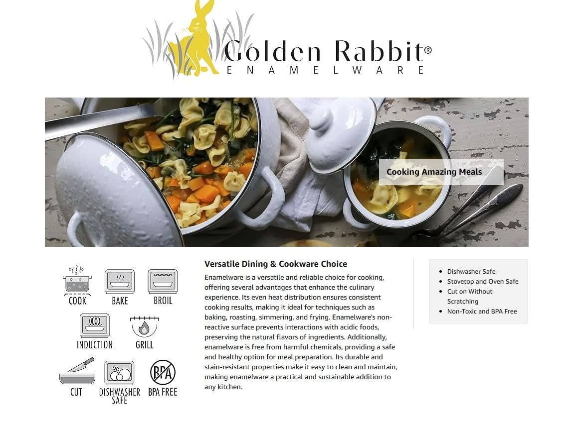 Golden Rabbit Enamelware - Set of 3 Nesting Bowls (Camouflage)