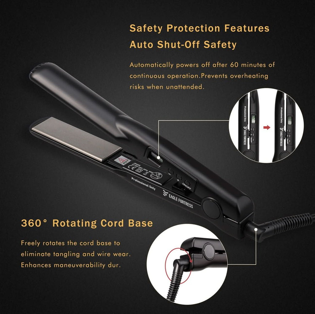 Eagle Fortress Advanced technology Ceramic 048-JPA Hair Straightener (Black)