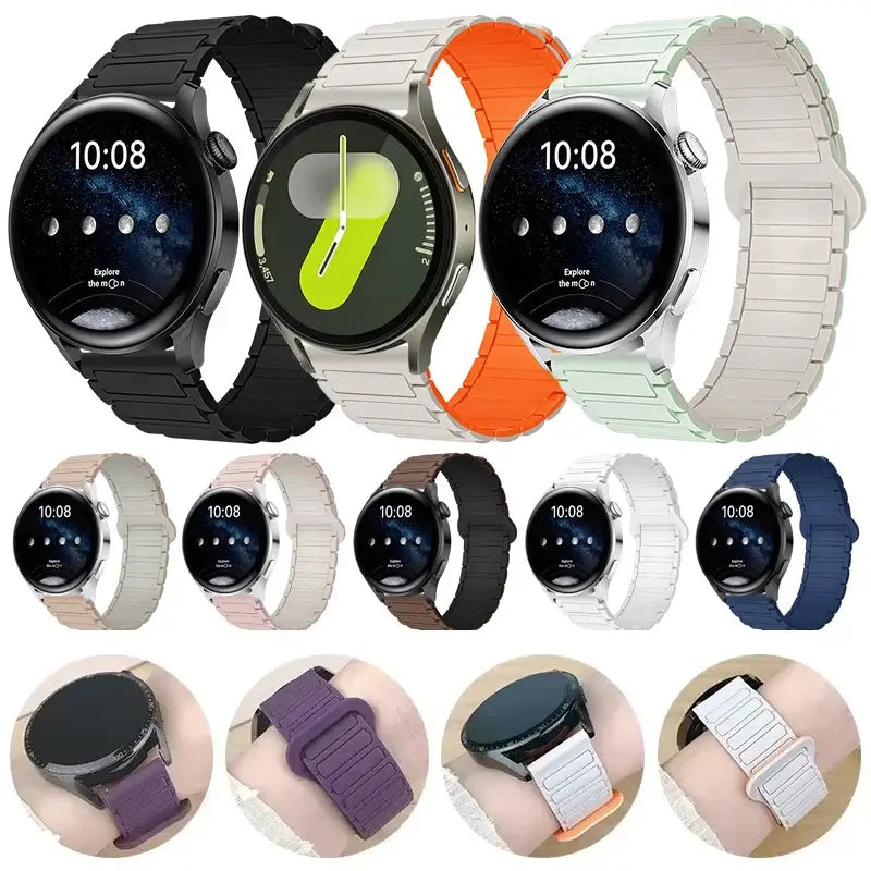 Amazfit Sport Magnetic Silicone Band - Durable Quick-Release Watch Strap
