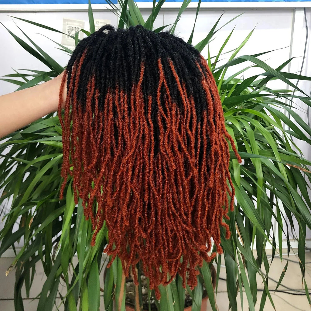 Perruque de dreadlocks ombrées de 25 cm | Sister Locs | Tresses au crochet Faux Locs | Cheveux synthétiques torsadés