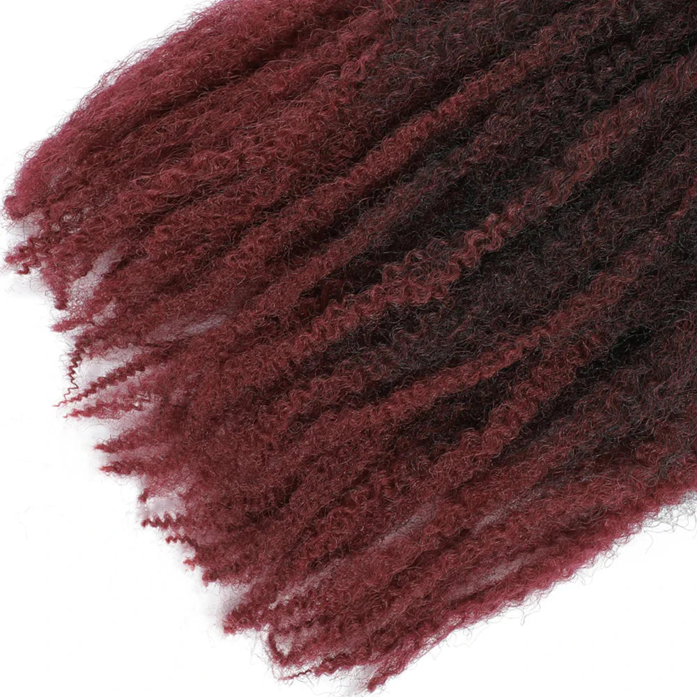 Cheveux à tresser Marley Twist 18" | Tresses au crochet | Extensions de cheveux crépus Afro Twist | Couleurs Ombré | 30 mèches/paquet