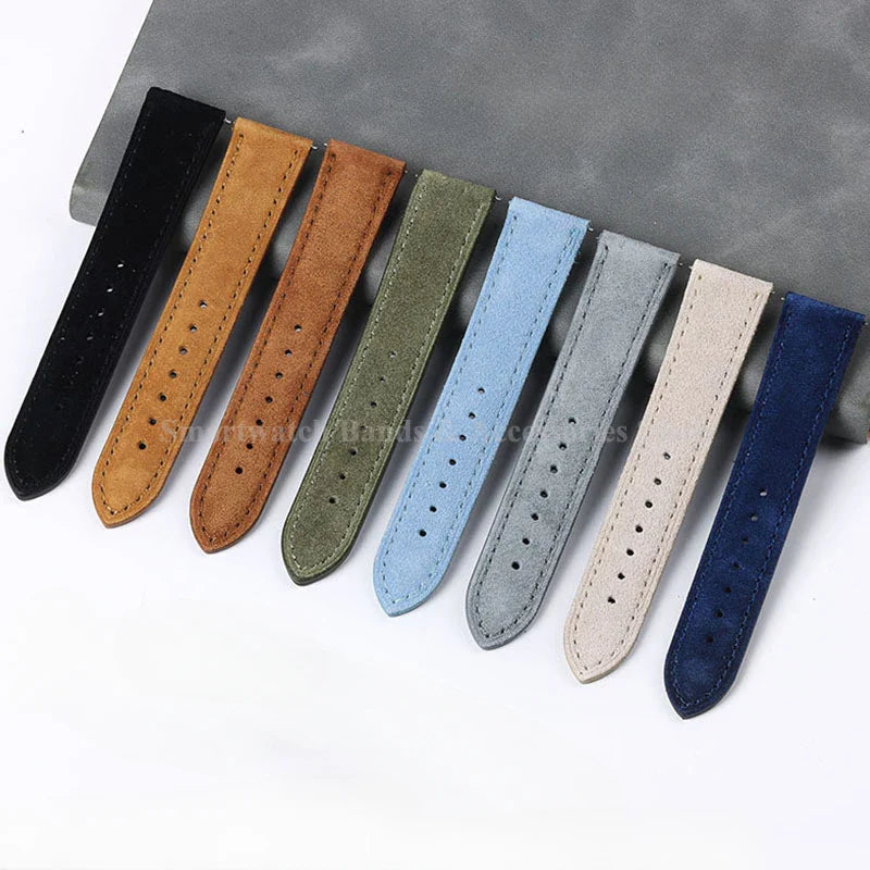 Motorola Moto Vintage Suede Leather Quick Release Watch Band Strap