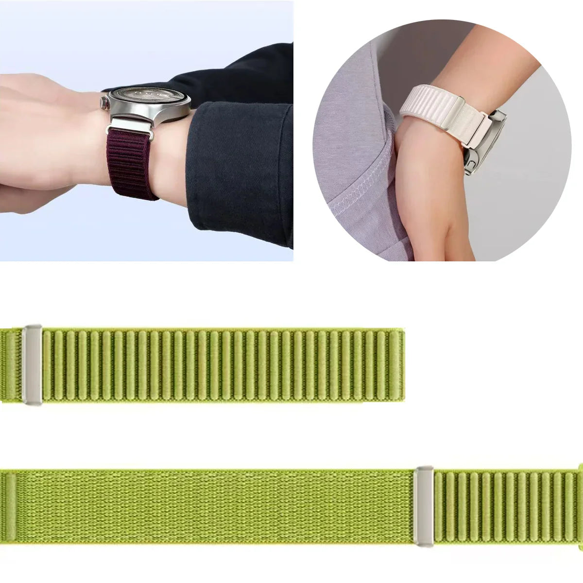 OnePlus Smartwatch Nylon Band Adjustable Velcro Sport Strap Bracelet