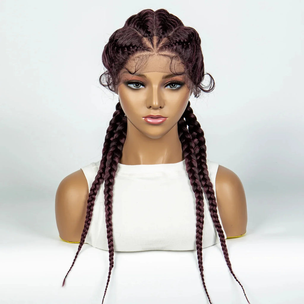 KIMA New Arrival 26" Braided Wig | Lace Front with Baby Hair