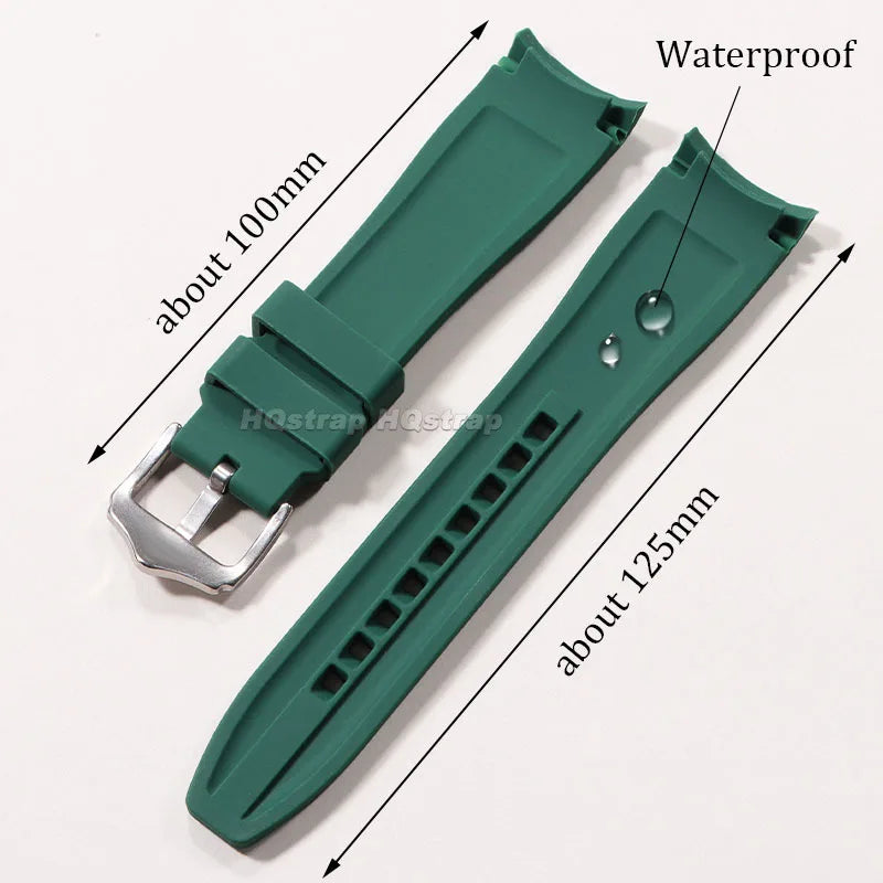 Polar Silicone Watch Band For Polar Smartwatch, Curved End, Unisex, Waterproof